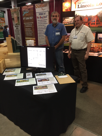 Bruce & Larry at the Marlboro MA Log & Timber Home Show