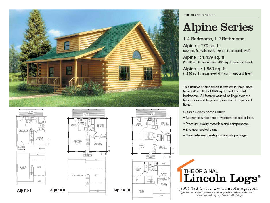 Log Home Floorplan: Alpine